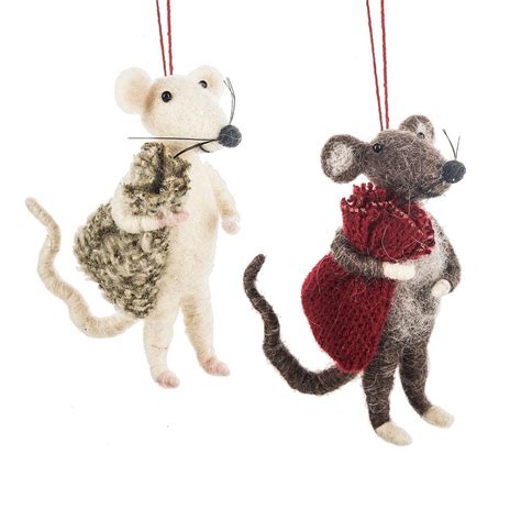 mice christmas tree ornaments|christmas mice ornaments.